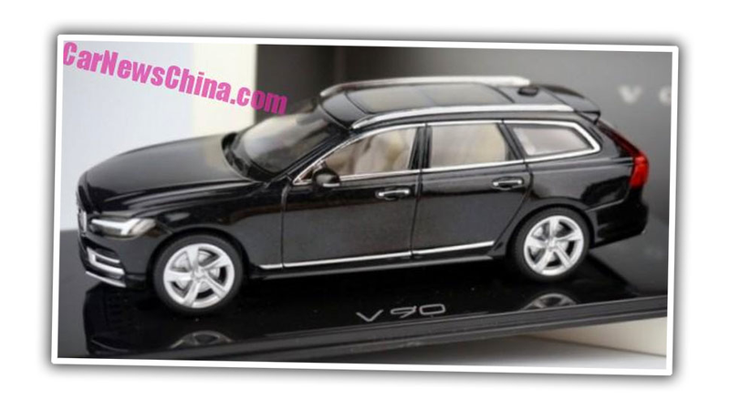 Illustration for article titled Volvo V90 Wagon Final Design Leaked Via Toy In China